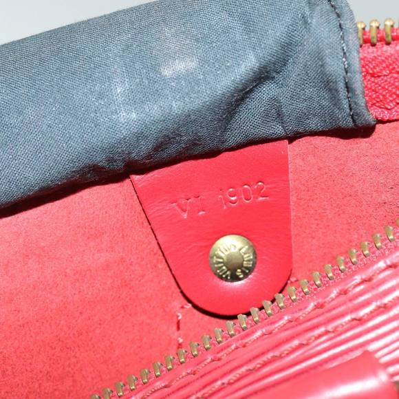 LOUIS VUITTON Epi Speedy 30 Hand Bag Castilian Red M43007 LV Auth 76072 - Picture 12 of 16